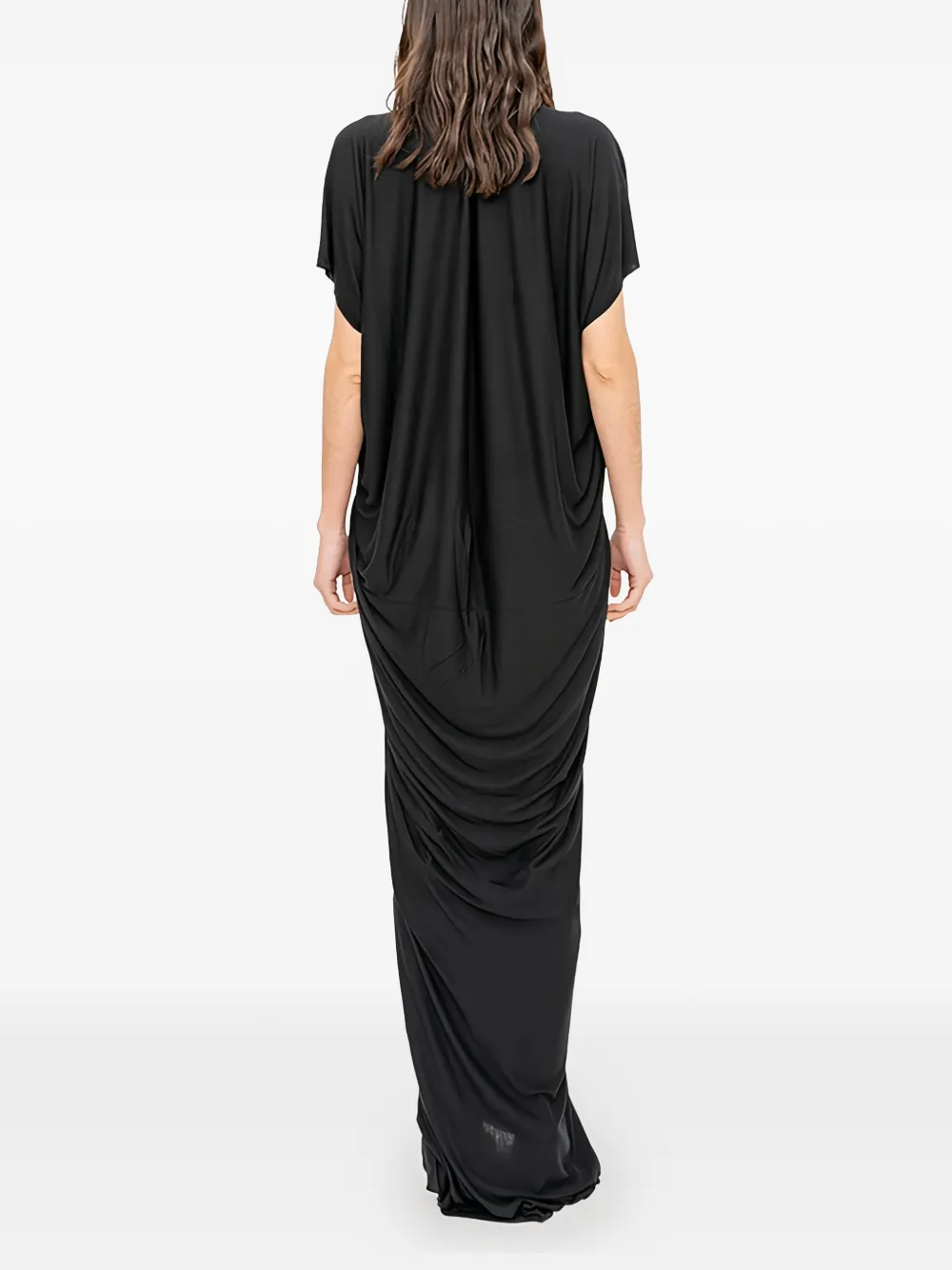 Rick Owens Lilies Gedrapeerde maxi-jurk Zwart