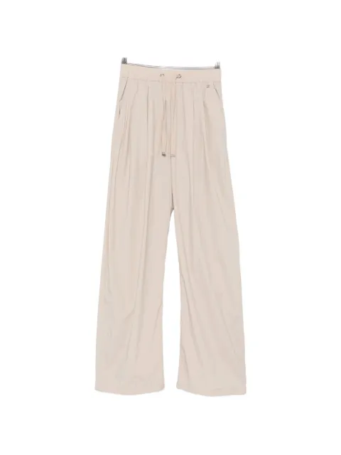 Herno drawstring elasticated-waist trousers