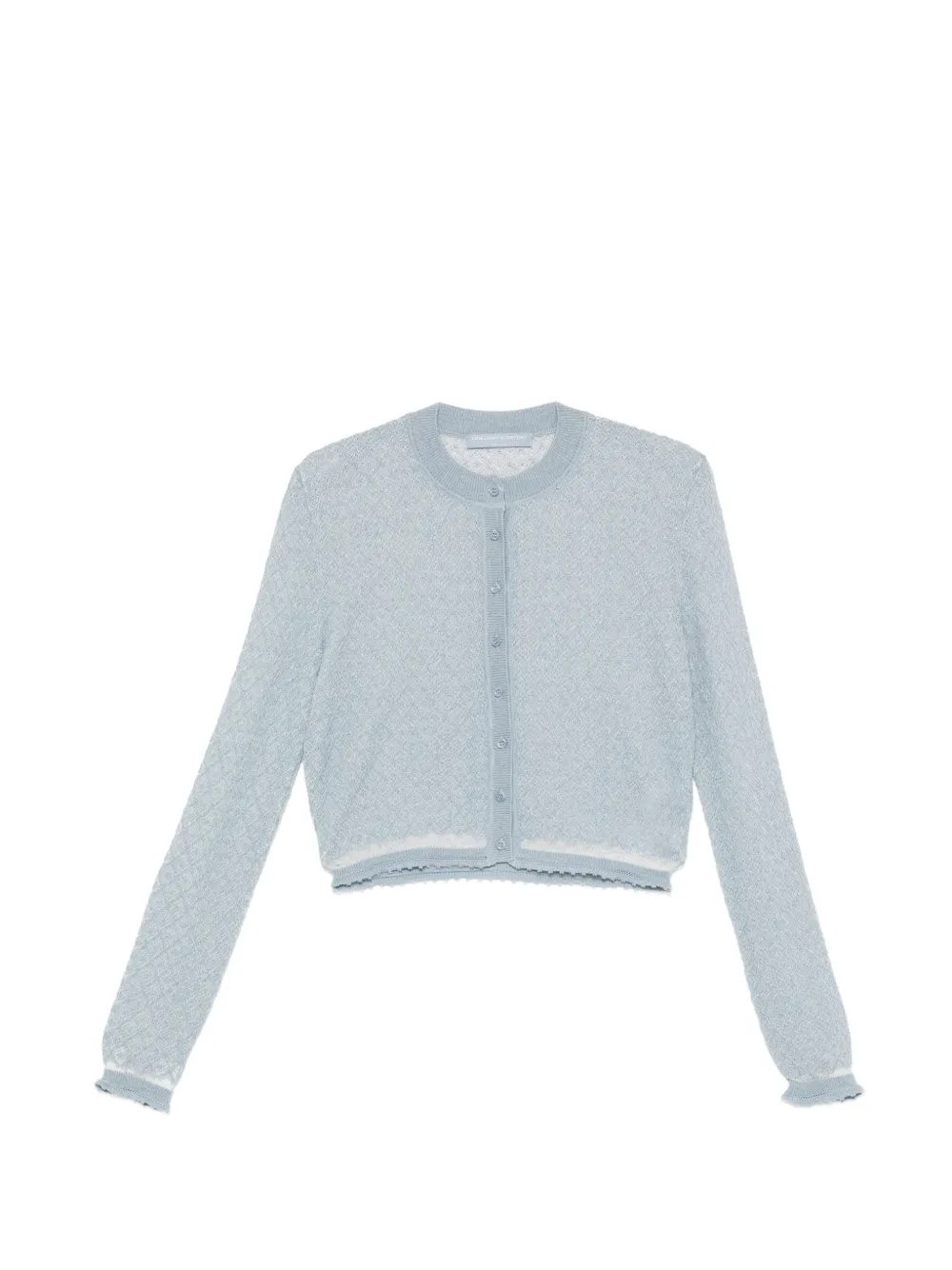 Ermanno Scervino lace-trim cardigan - Blue