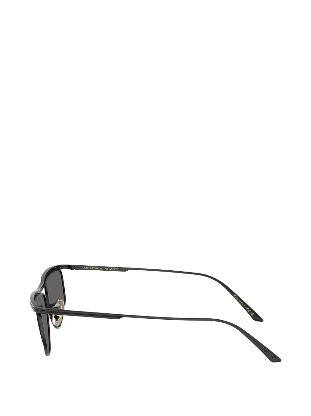 Oliver Peoples x Khaite 1986c zonnebril met geometrisch montuur Zwart