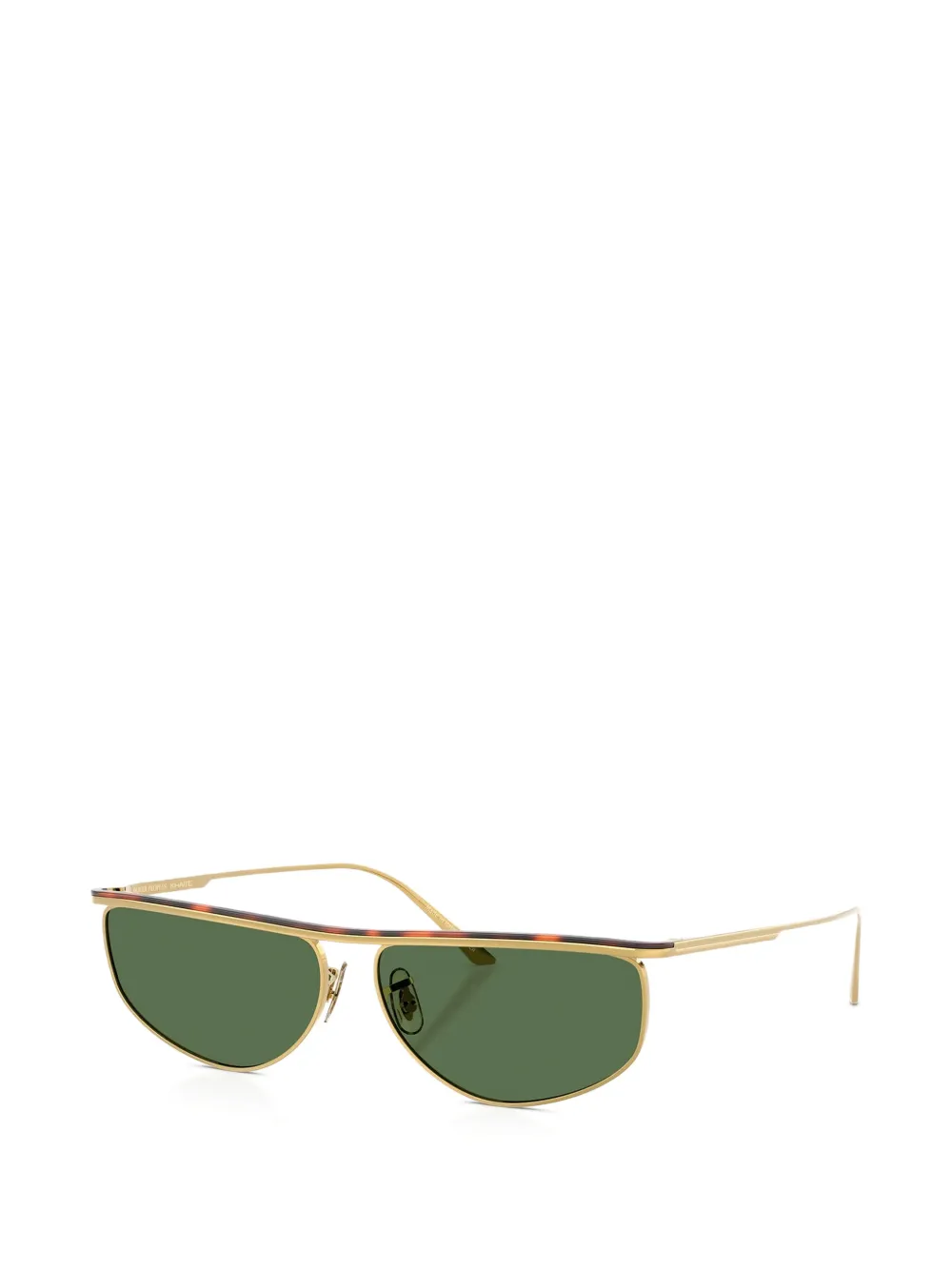 Oliver Peoples x Khaite 1986c zonnebril met geometrisch montuur Goud