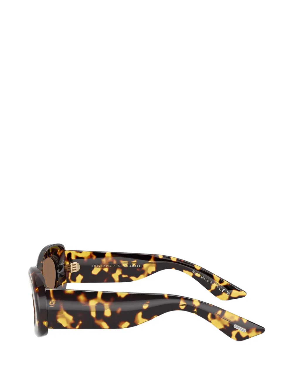 Oliver Peoples 1992C zonnebril met ovalen montuur Bruin