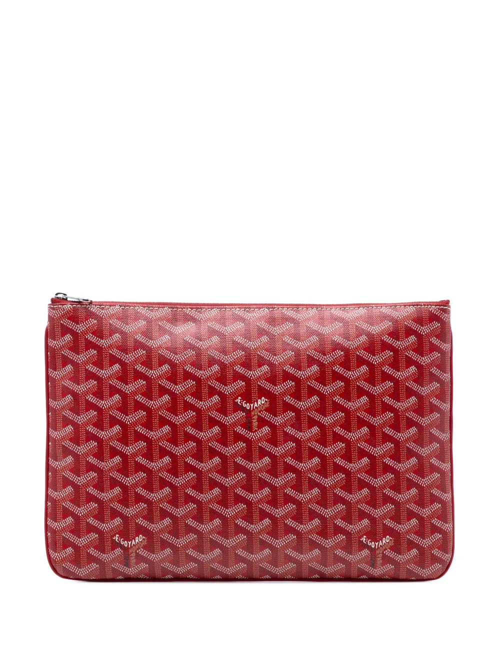 Goyard Pre-Owned 2016 Goyardine Senat MM clutch bag - Rosso
