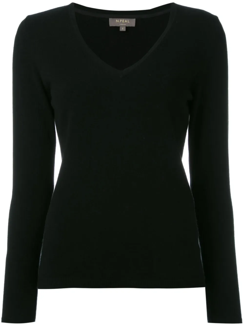 N.Peal Phoebe V Neck - Nero