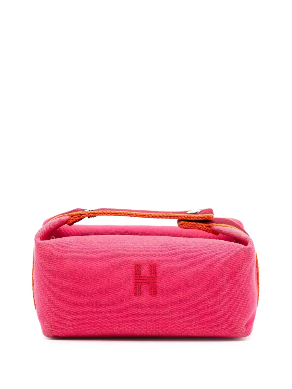 Hermès Pre-Owned 2020-2025 Small Toile Bride A Brac Case vanity bag - Rosa
