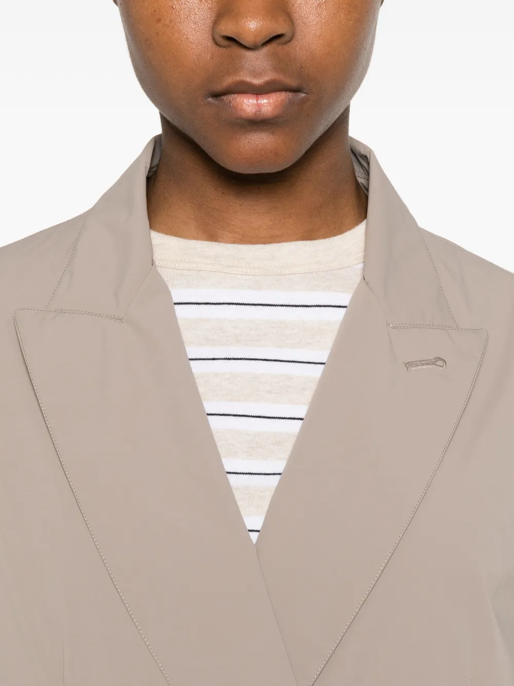 Herno Blazer met dubbele rij knopen Beige