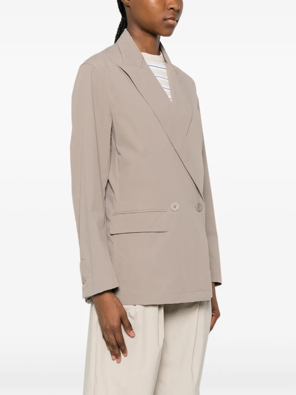 Herno Blazer met dubbele rij knopen Beige
