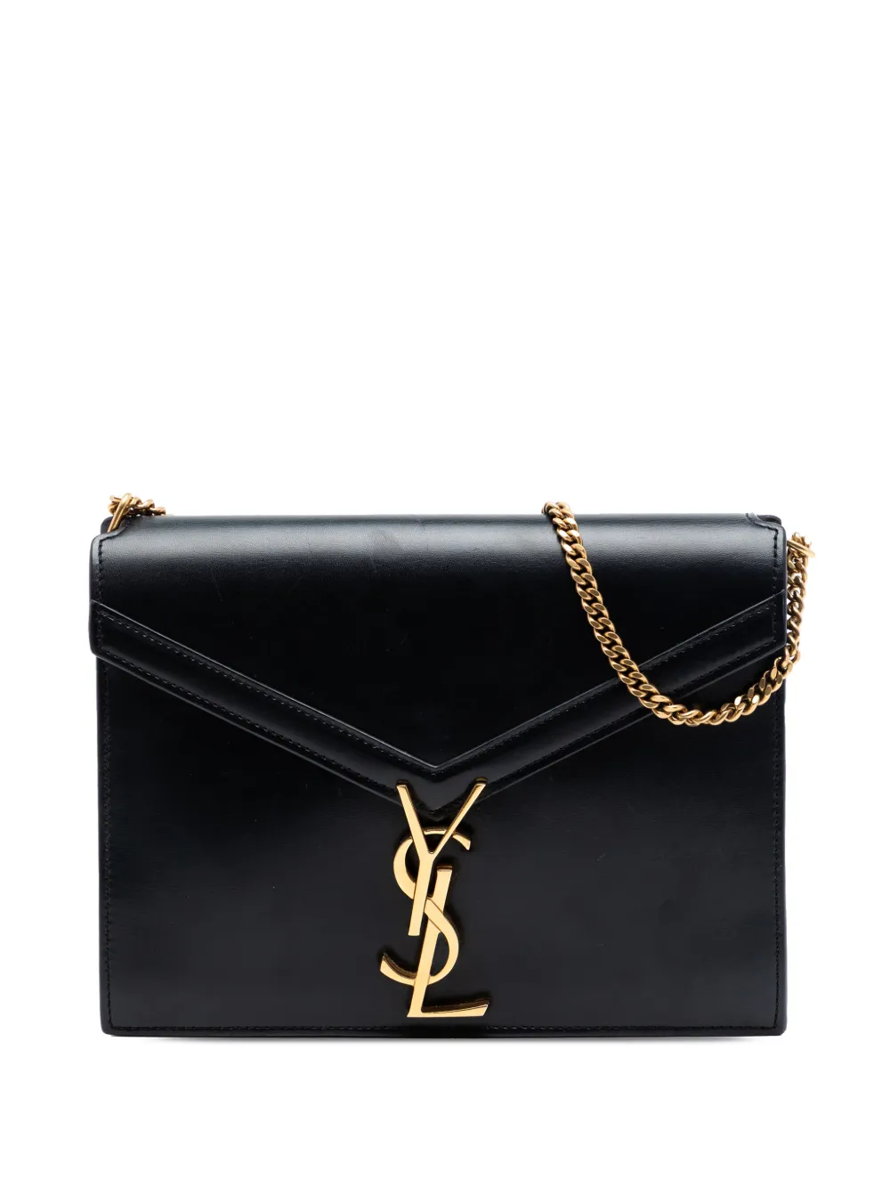 Saint Laurent Pre-Owned 2013-2026 Smooth Calfskin Monogram Cassandra Clasp Bag shoulder bag - Nero