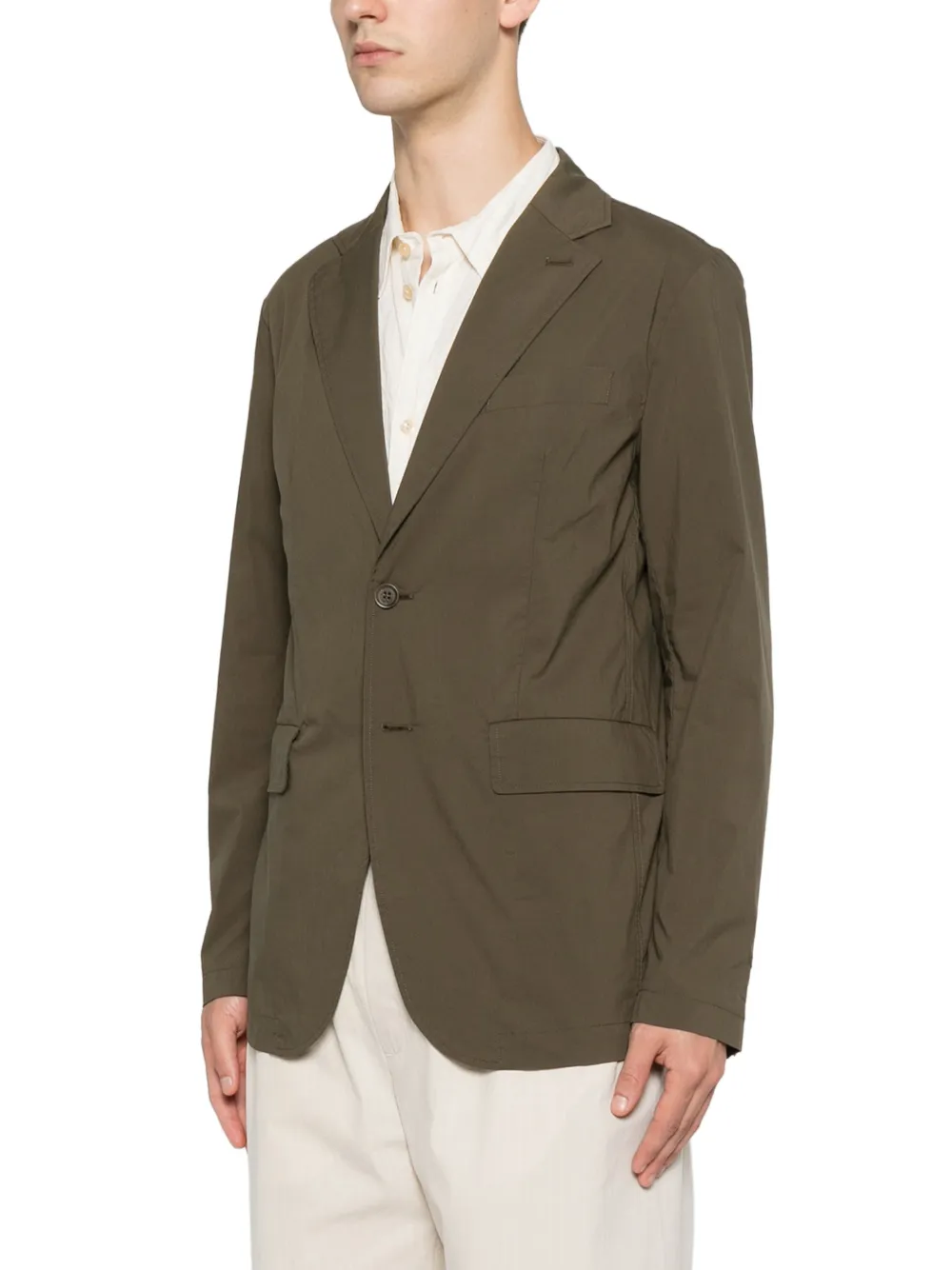  Aspesi Blazer Con Solapas De Muesca - Verde 