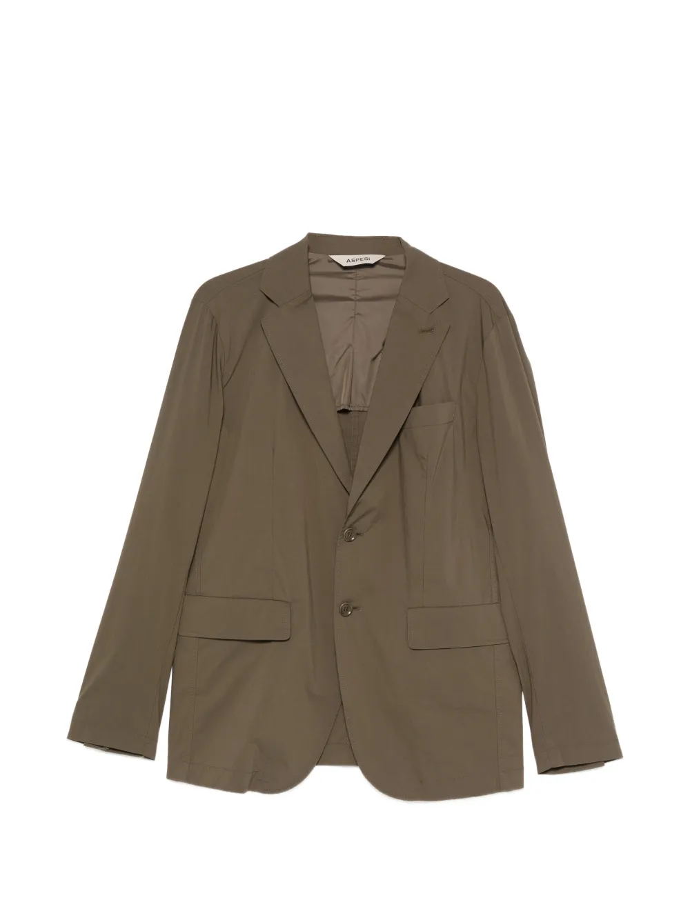 notched-lapel single-breasted blazer