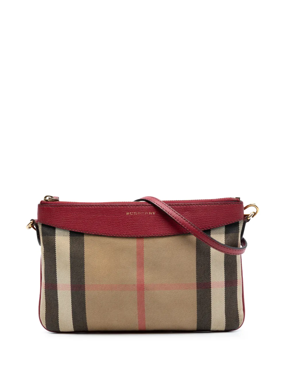 Burberry Pre-Owned 2000-2017 House Check Canvas Derby Peyton crossbody bag - Braun
