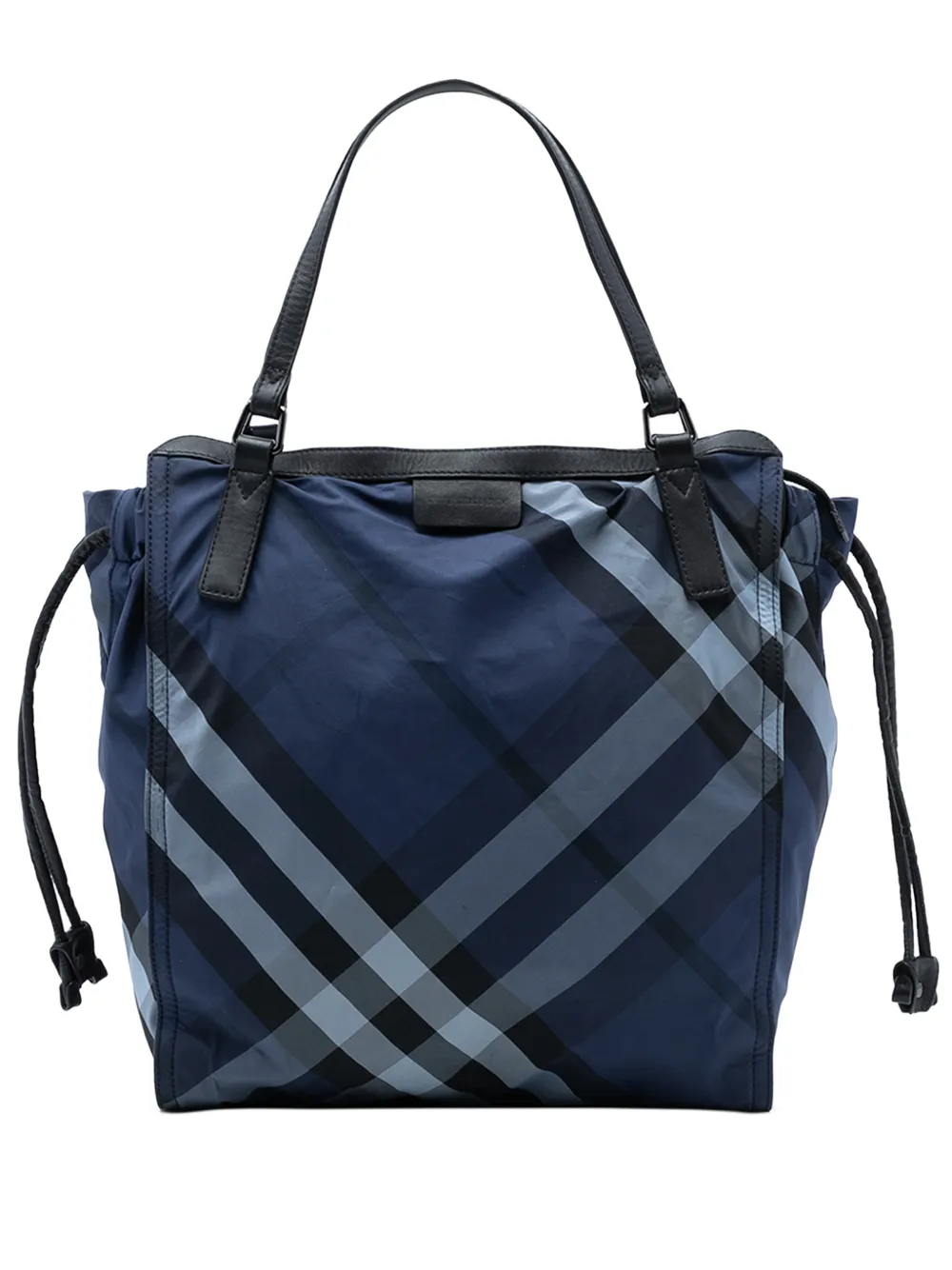 Burberry Pre-Owned 2000-2017 Supernova Check Nylon Buckleigh tote bag - Blu