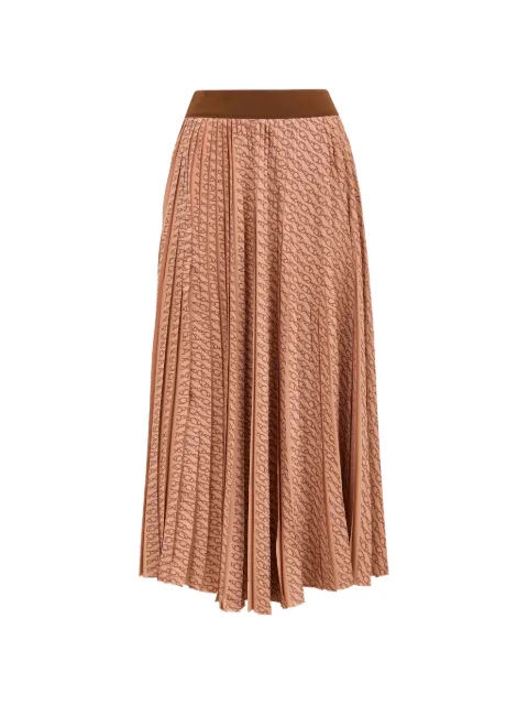 Herno graphic pleated skirt