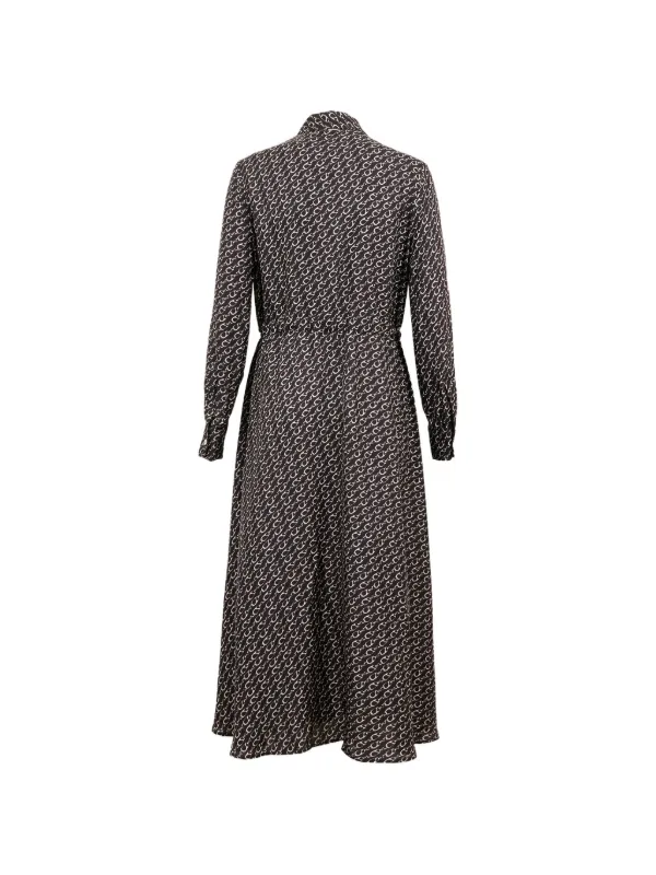 printed silk shift dress Tory Burch Printed Silk Shift Dress w/ Beaded Neckline