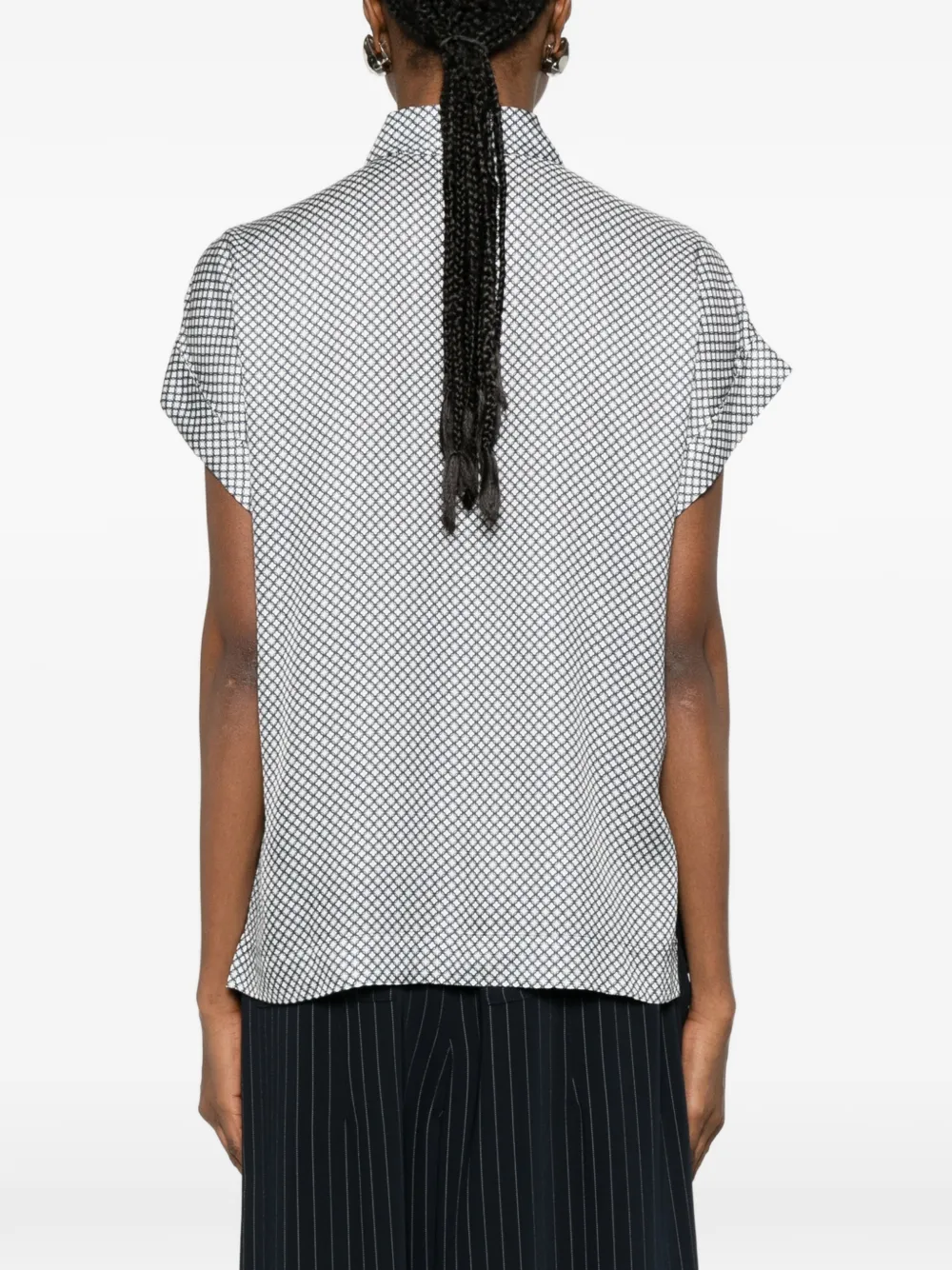 Peserico Overhemd met geometrische print Wit