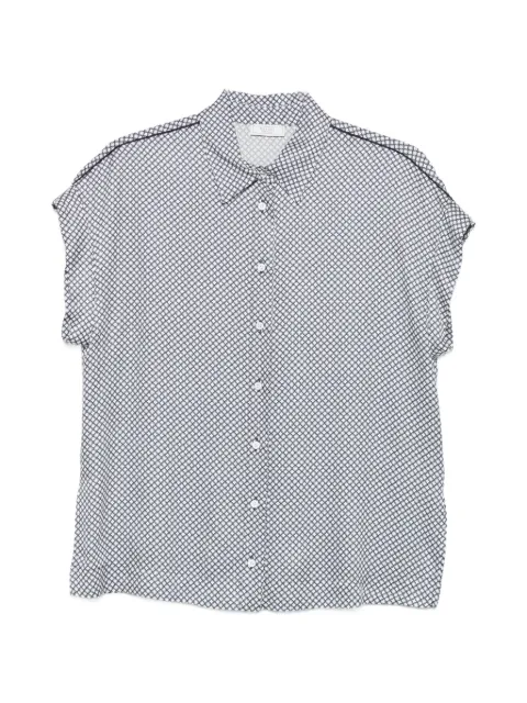 Peserico camisa manga corta con estampado geométrico
