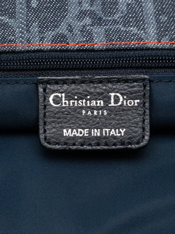 Christian Dior Pre-Owned 2006 Diorissimo Denim Flight Messenger