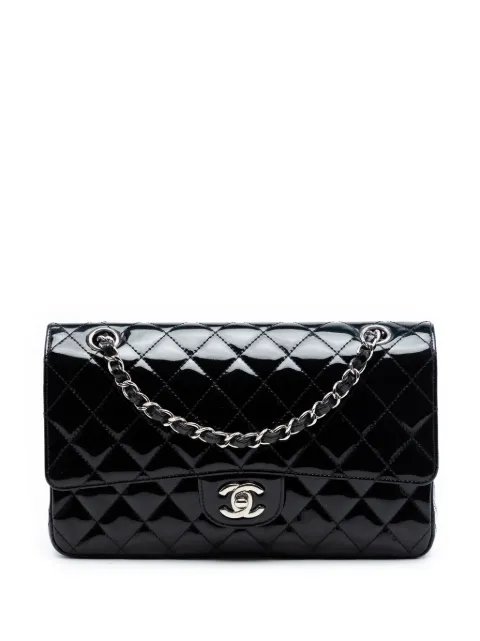 CHANEL Pre-Owned 2009-2010 Medium Classic Patent Double Flap shoulder bag