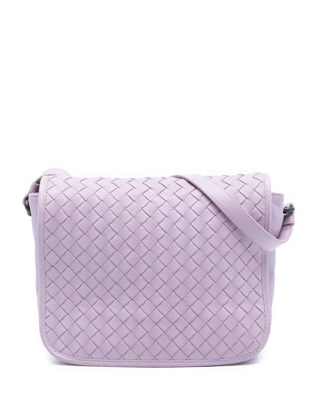 Bottega Veneta Pre-Owned 2012-2026 Nappa Intrecciato Flap crossbody bag - Viola