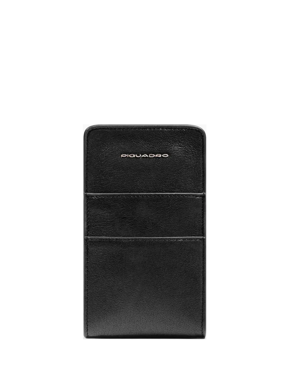 PIQUADRO Cover per smartphone in pelle - Nero