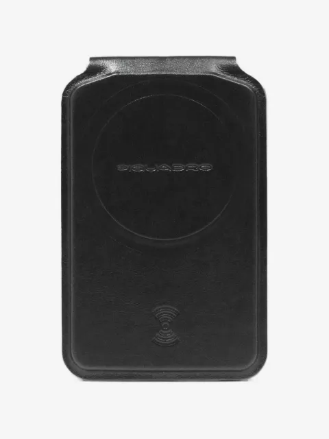 PIQUADRO leather rechargeable tracker wallet
