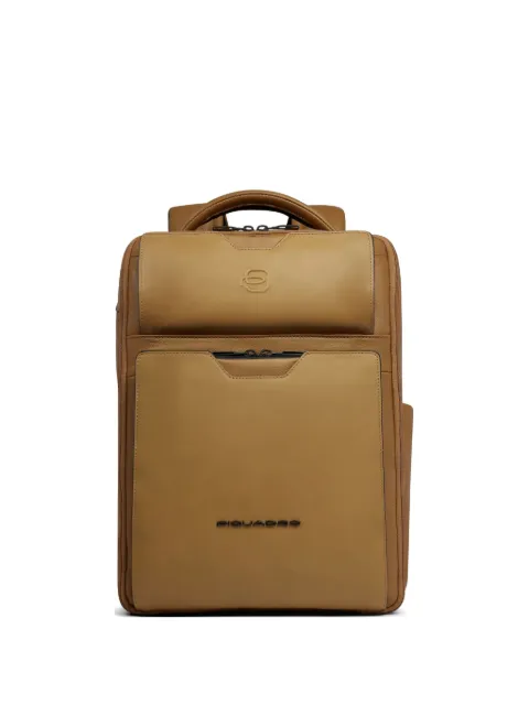 PIQUADRO grained-leather backpack