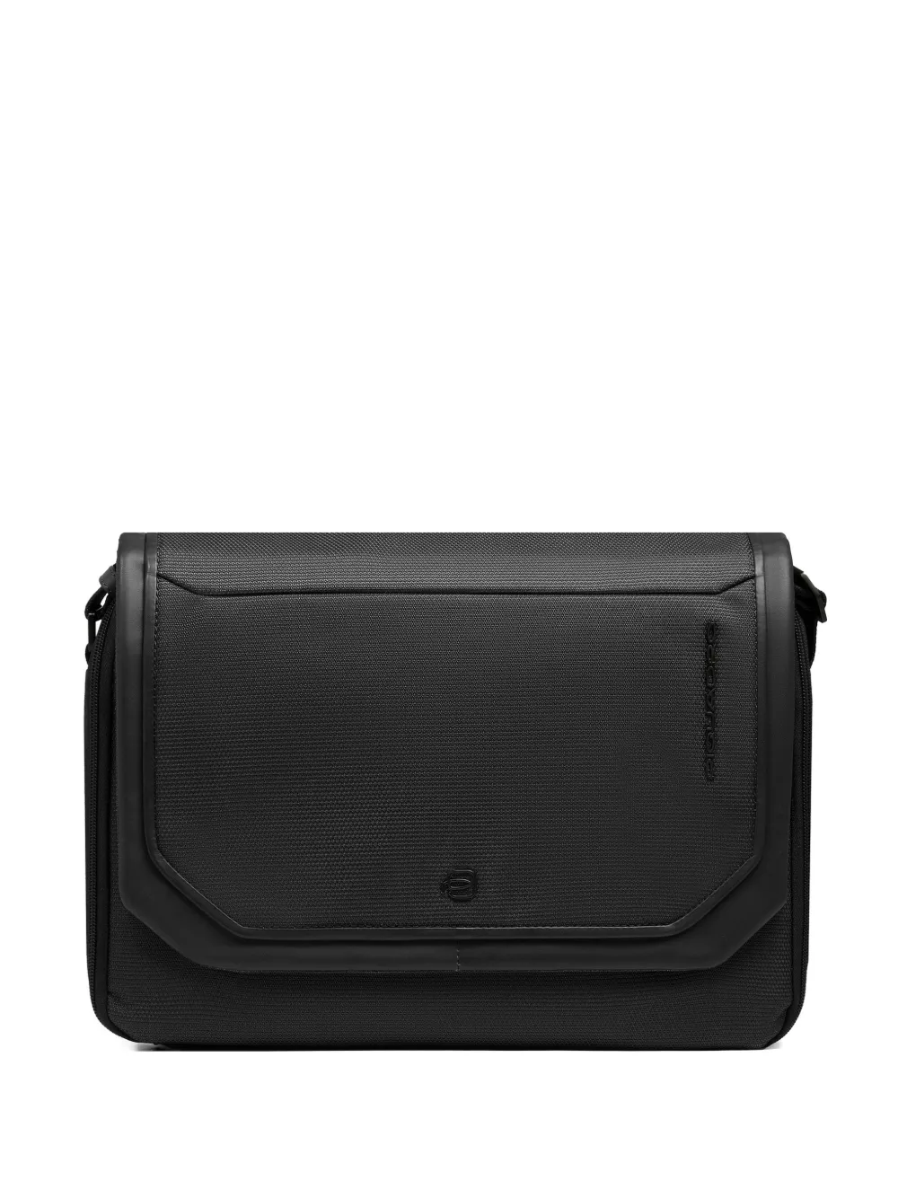 PIQUADRO Strukturierte Kuriertasche mit Klappe - Schwarz