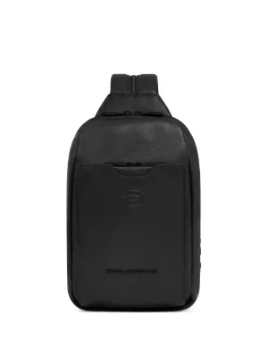 Piquadro ブラック レザー リュック PIQUADRO レザー バックパック | ブラック | FARFETCH JP