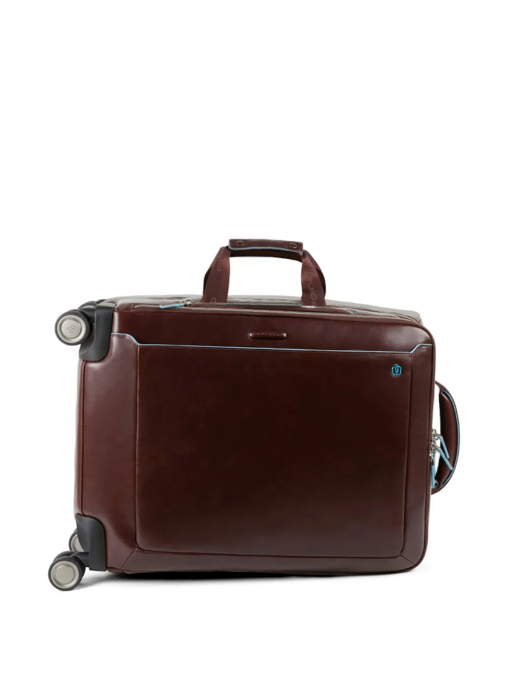 PIQUADRO Blue Square leren handbagage koffer Bruin