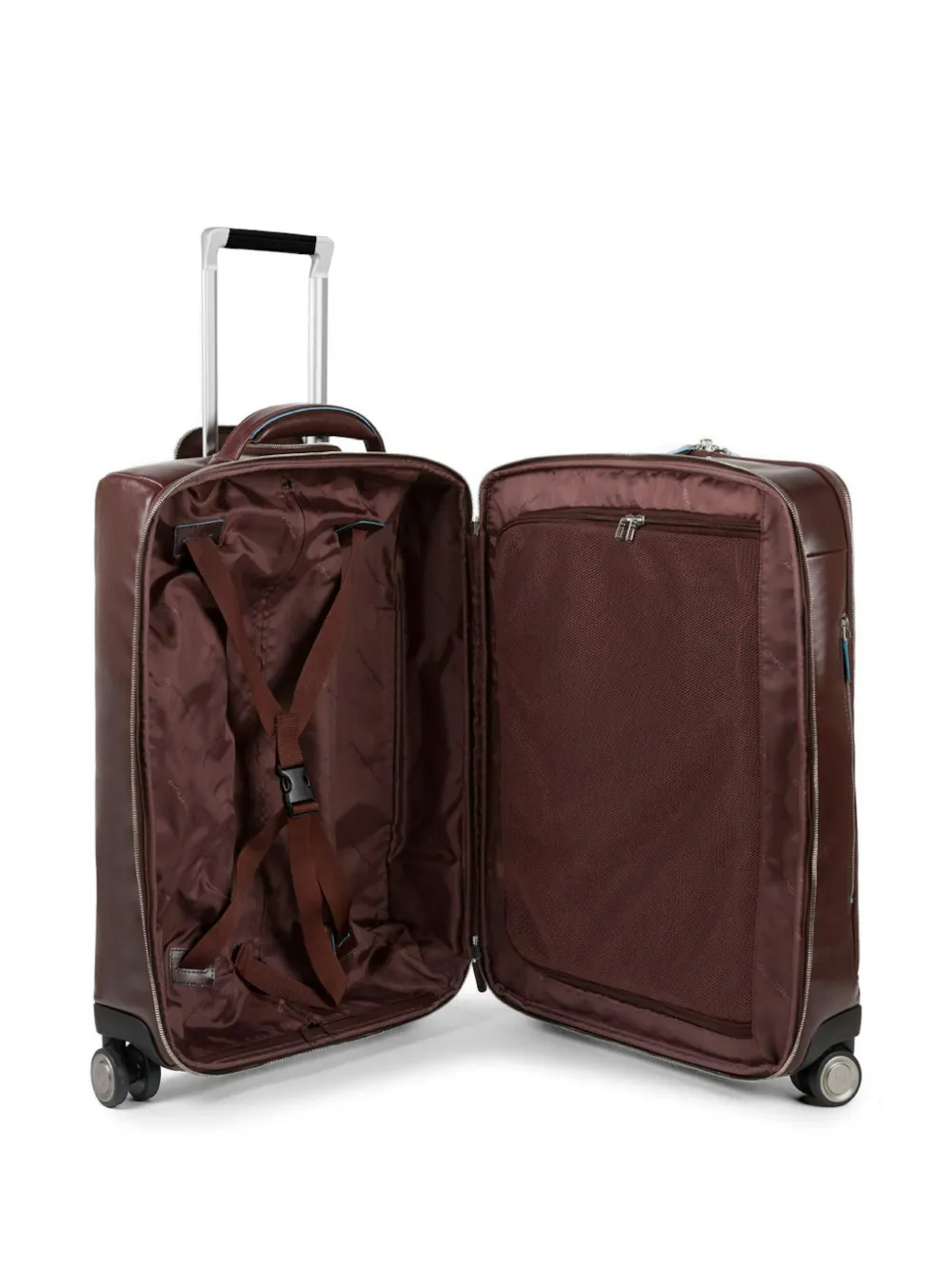 PIQUADRO Blue Square leren handbagage koffer Bruin