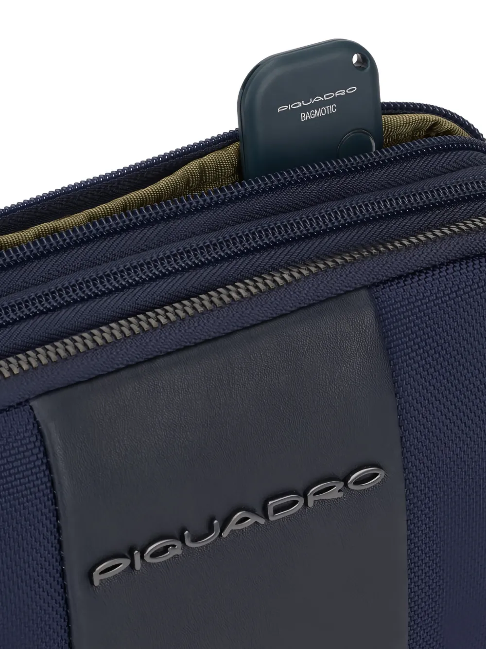PIQUADRO Clutch met logoplakkaat Blauw