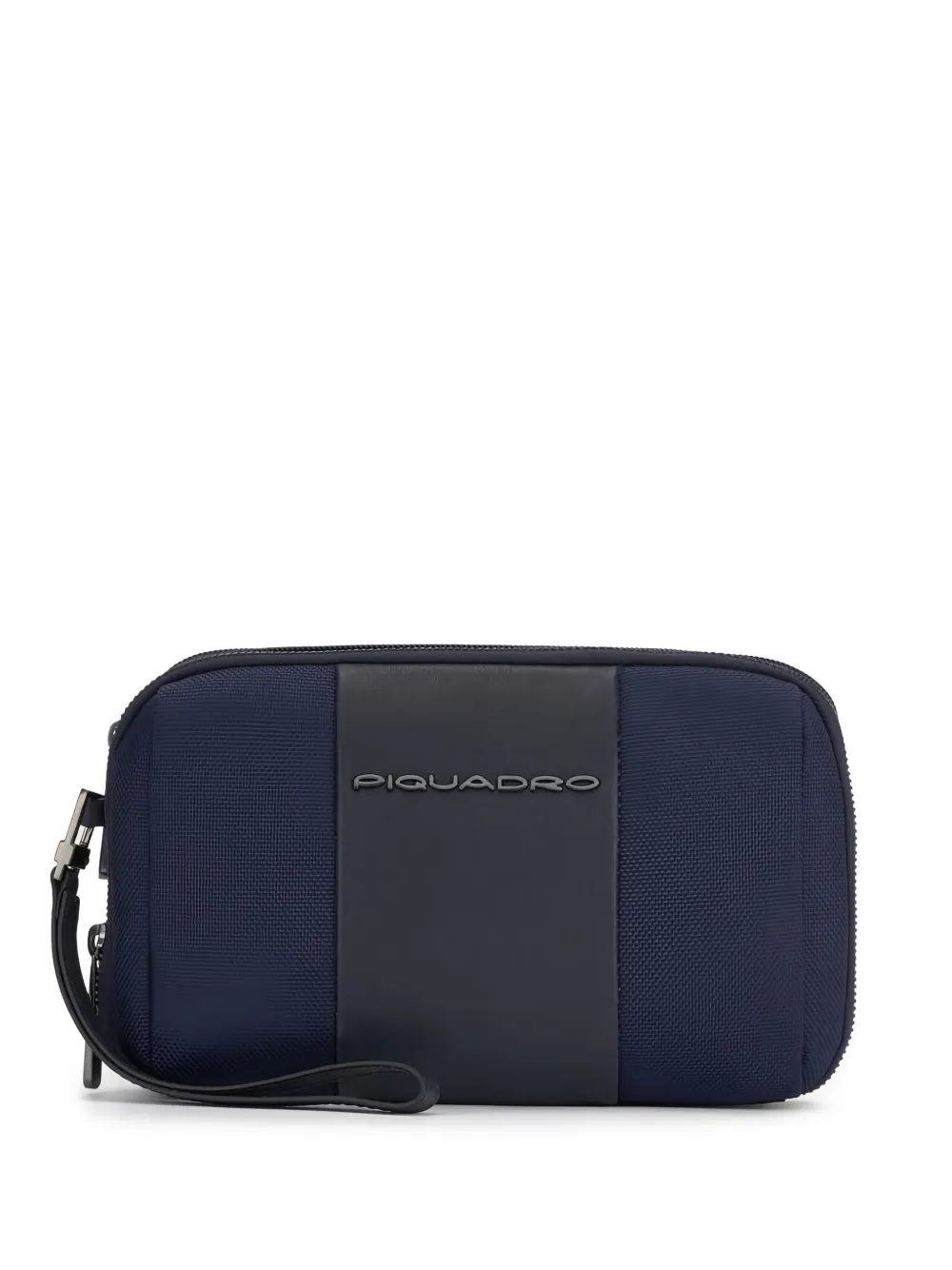 PIQUADRO Clutch con applicazione logo - Blu