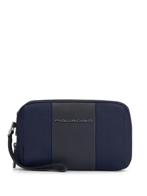 PIQUADRO Clutch mit Logo-Schild