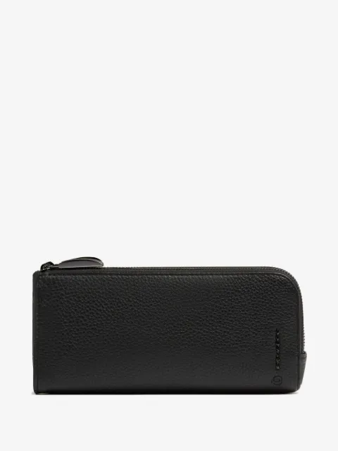 PIQUADRO grained-leather clutch bag