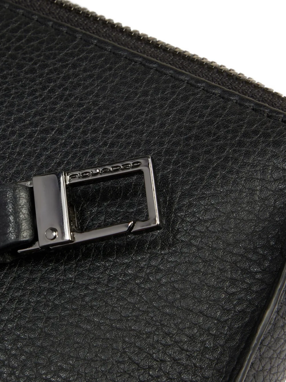 PIQUADRO Leren clutch Zwart