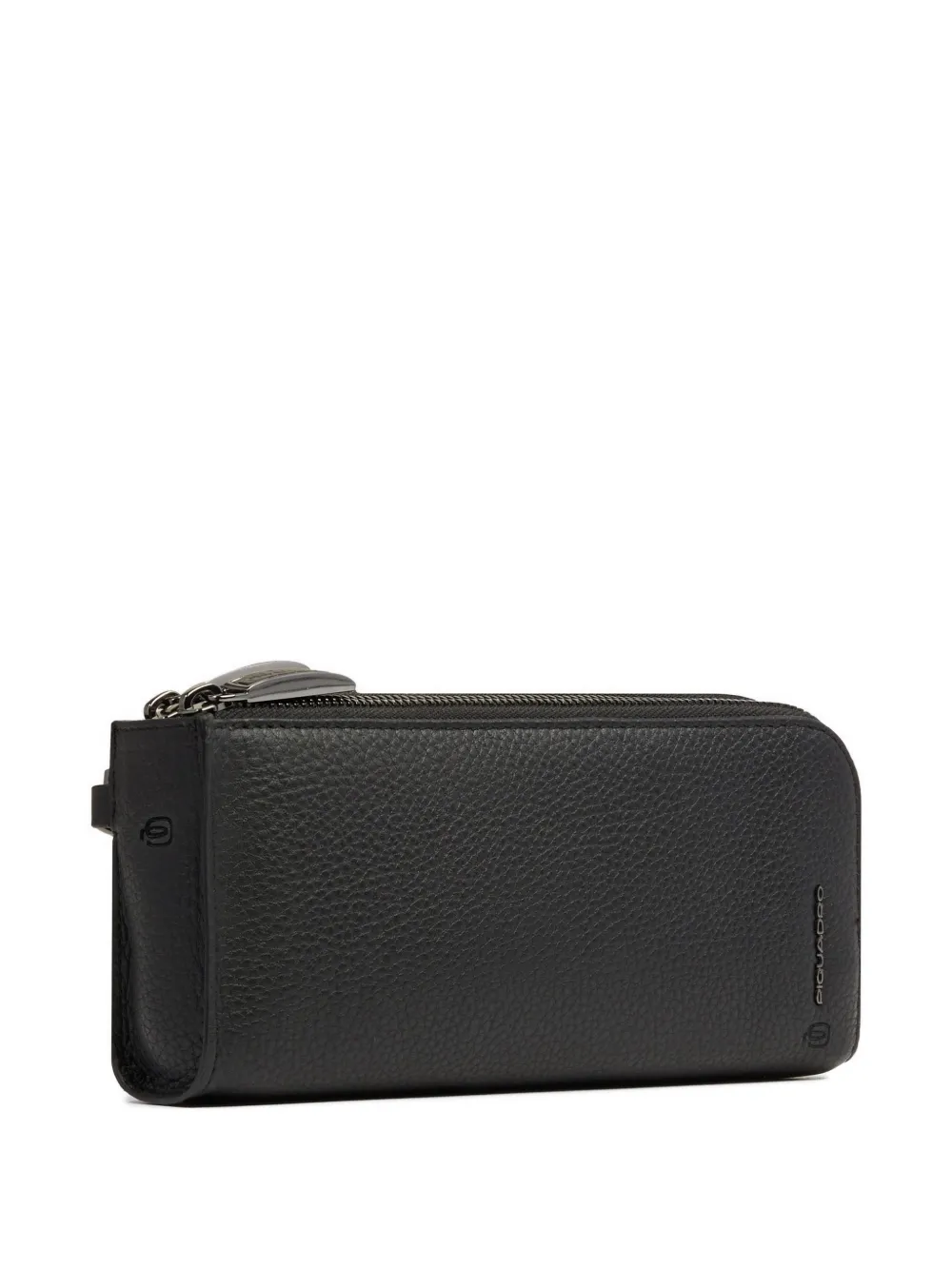 PIQUADRO Leren clutch Zwart