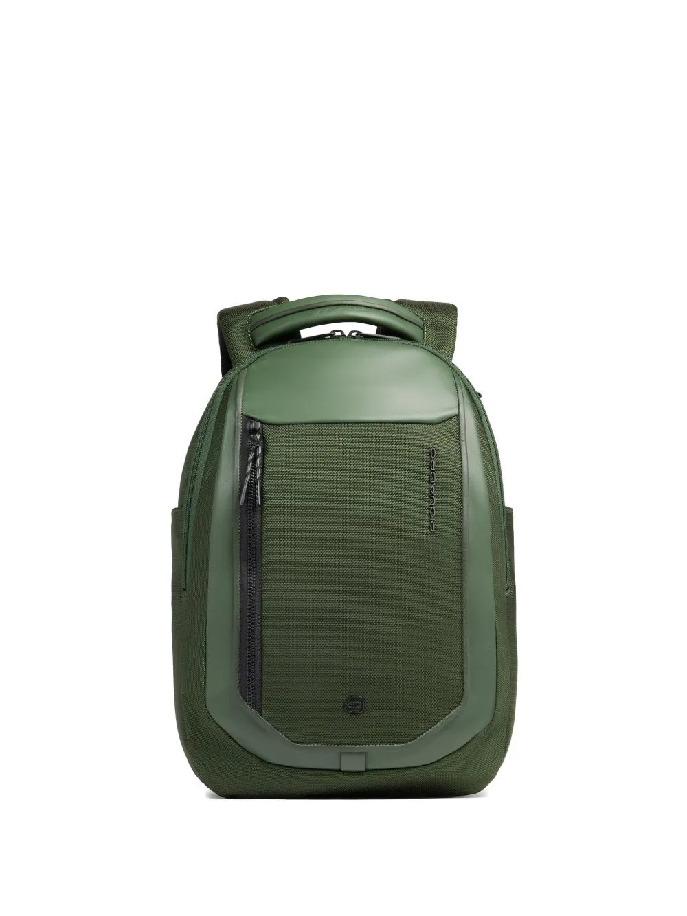PIQUADRO 13.3'' leather-panelled laptop backpack - Verde