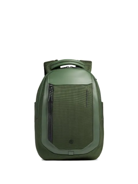 PIQUADRO 13.3'' leather-panelled laptop backpack