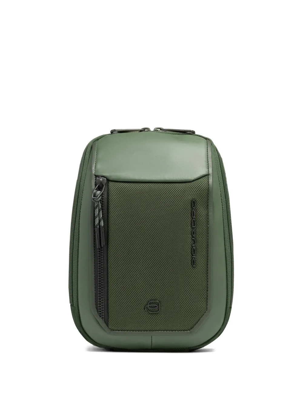 PIQUADRO panelled cross body bag - Verde