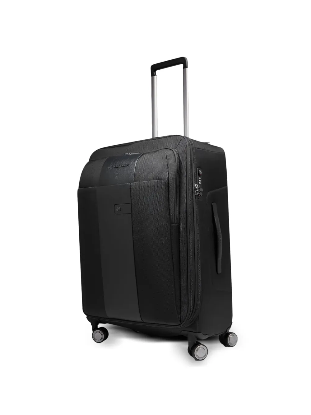 PIQUADRO Medium Expandable rolkoffer Zwart