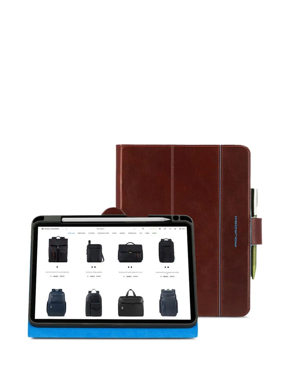 PIQUADRO iPad Pro 11-inch leren hoesje Bruin