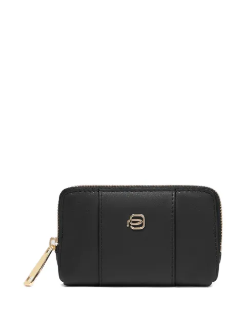 PIQUADRO logo-plaque leather key holder