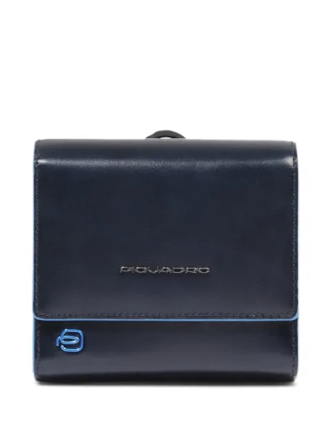 PIQUADRO  funda de piel con placa del logo