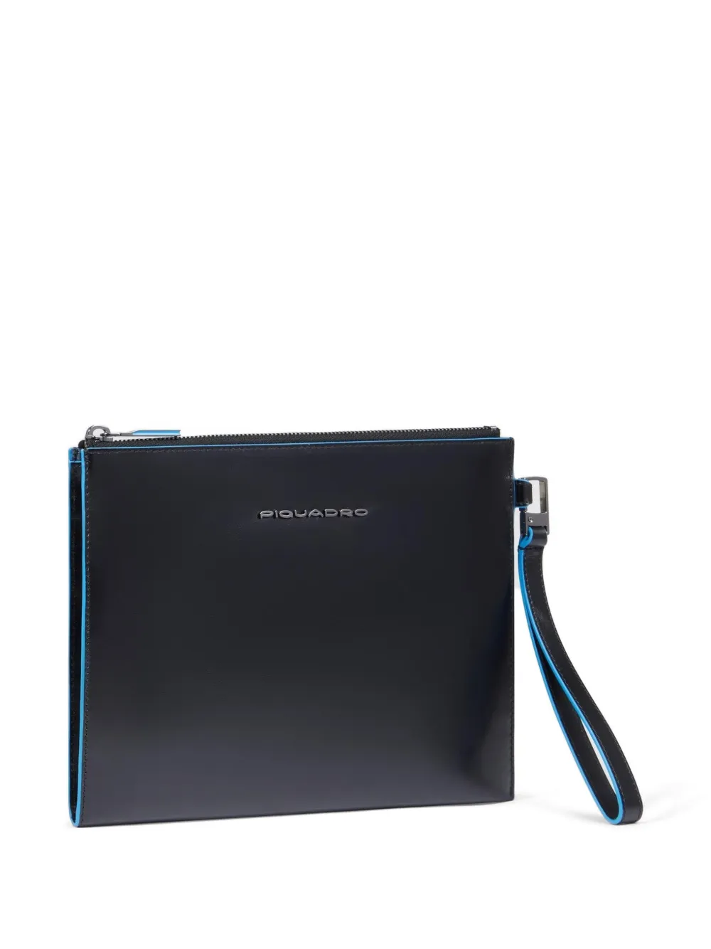 PIQUADRO Clutch met logoplakkaat Zwart