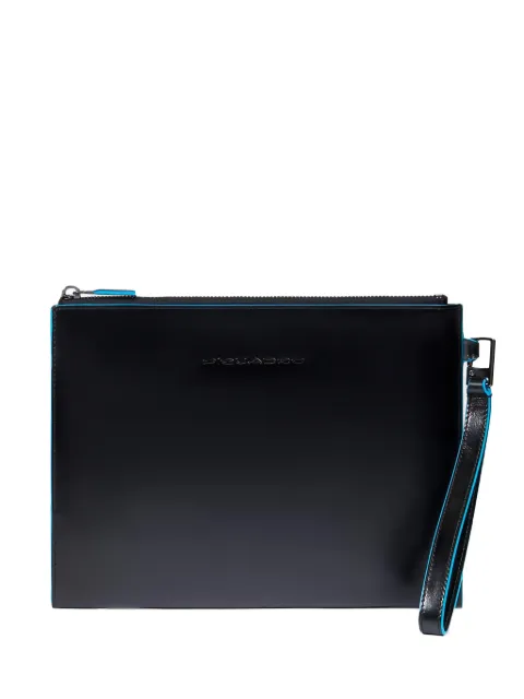 PIQUADRO Clutch mit Logo-Schild