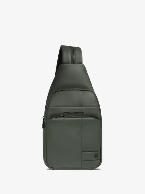 PIQUADRO adjustable shoulder strap messenger bag