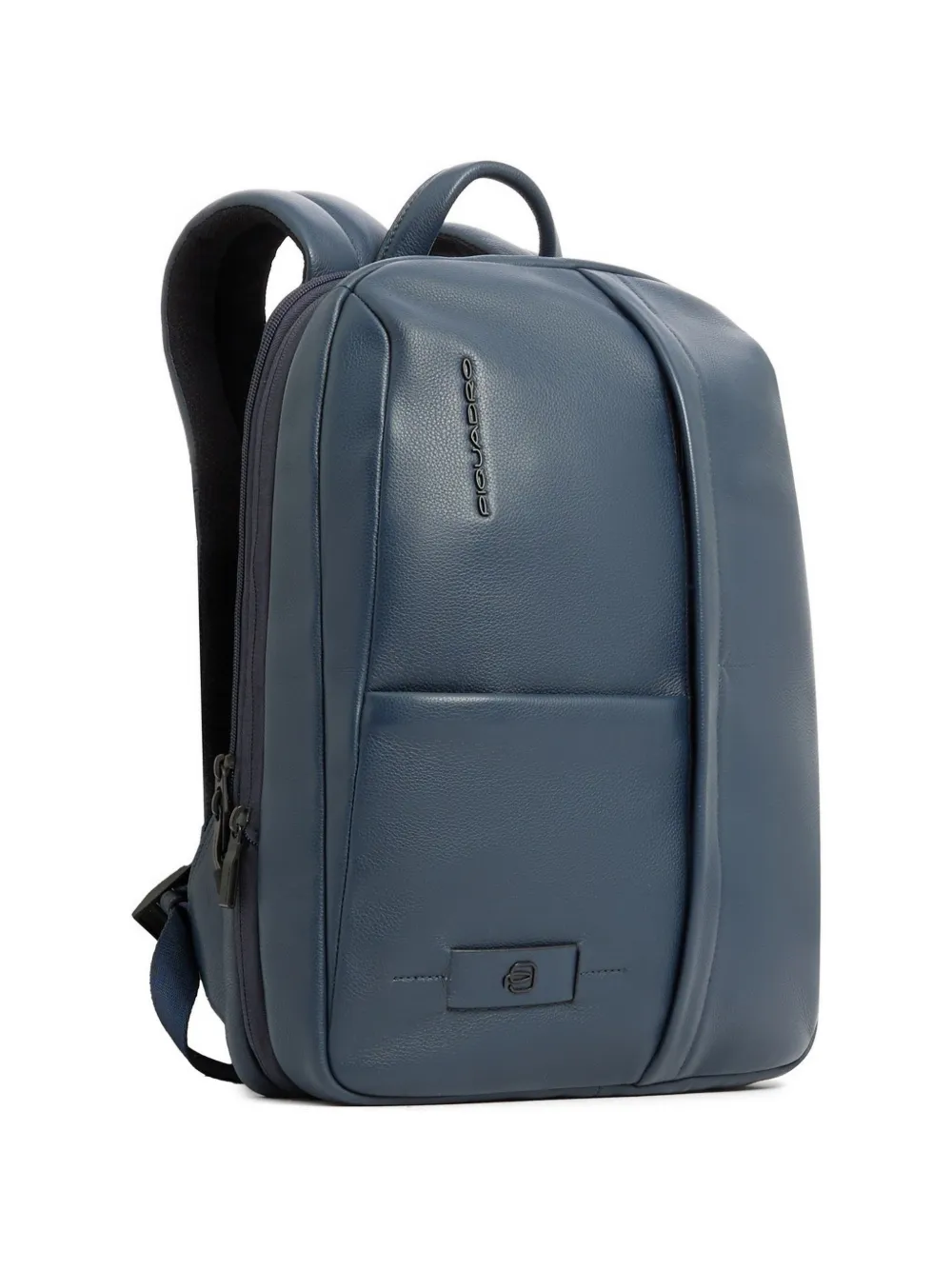 PIQUADRO Uitbreidbare leren rugzak Blauw