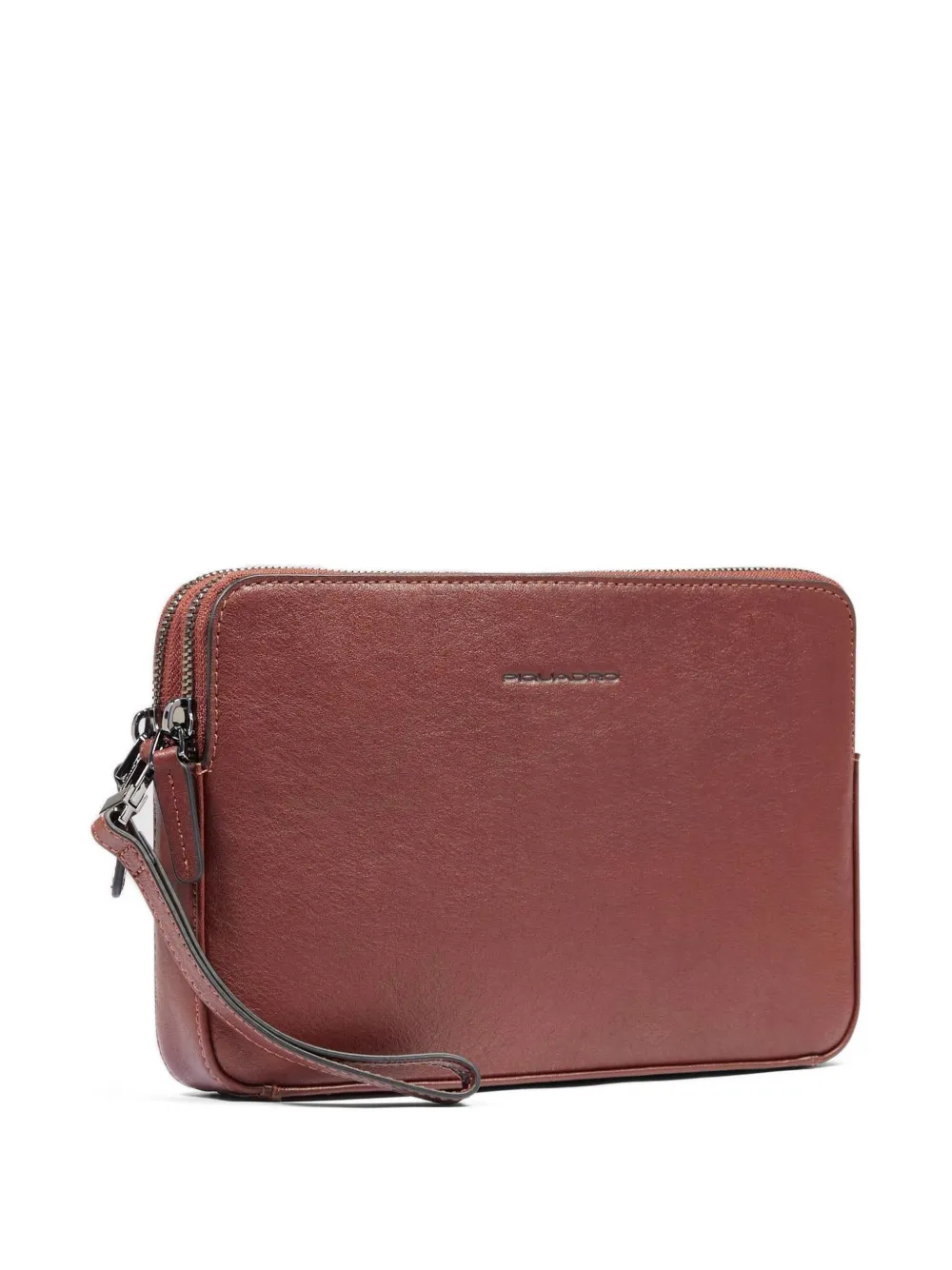 PIQUADRO Black Square leren polsband Bruin