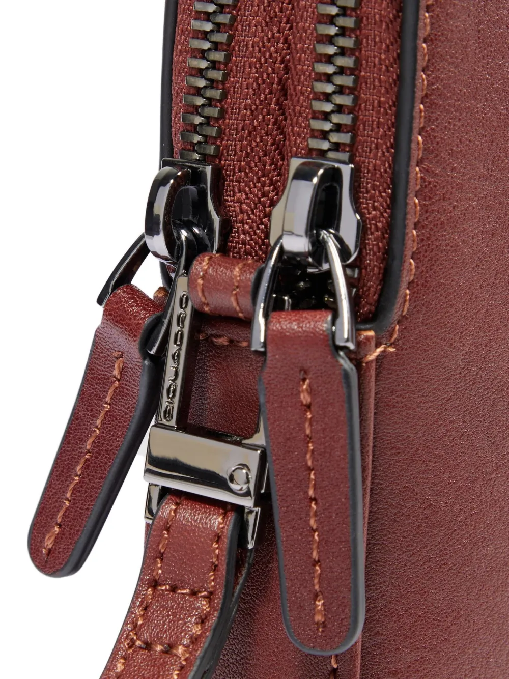 PIQUADRO Black Square leren polsband Bruin