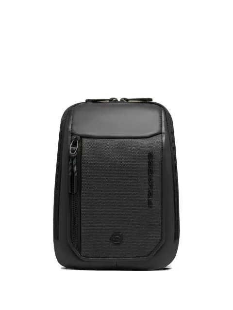 PIQUADRO mochila tipo mensajero con ribete